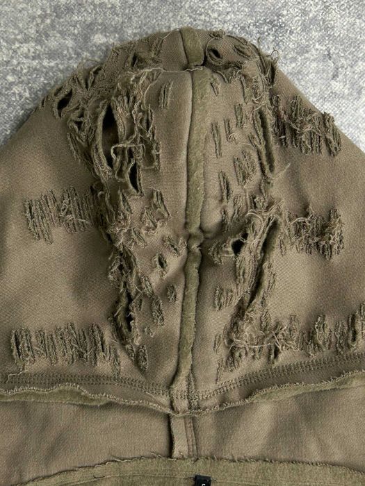 Худі zip худи зіпка коричнева зипка кофта distressed archive y2k S M L