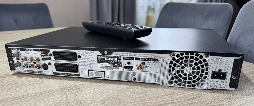 SONY RDR-AT100 #Nagrywarka DVD HDD #160GB #USB #HDMI #DV #PL Menu #Pil