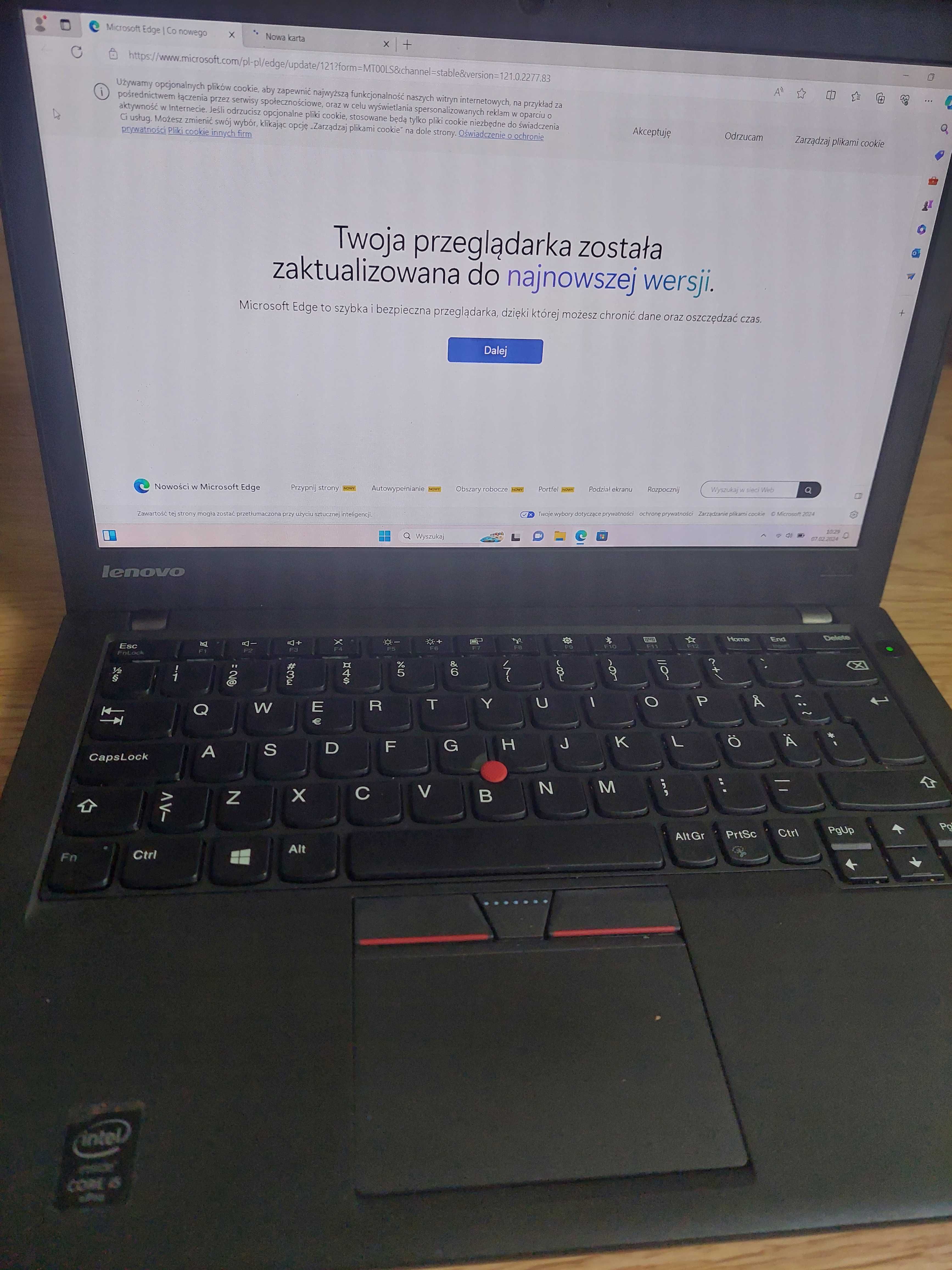 Laptop Lenovo Thinkpad X250 8/256 SSD 12.5 cala Intel i5 Windows 11