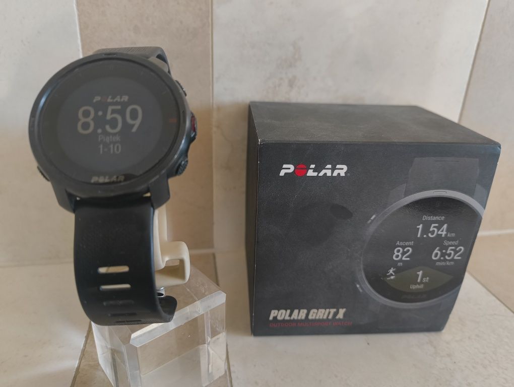 Polar Grit X Black Zegarek Outdoor sportowy kolarstwo rolki gps