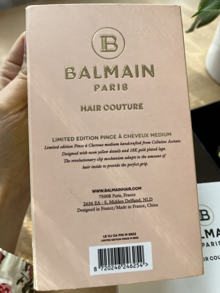 Klamra do włosów premium Balmain edycja limitowana