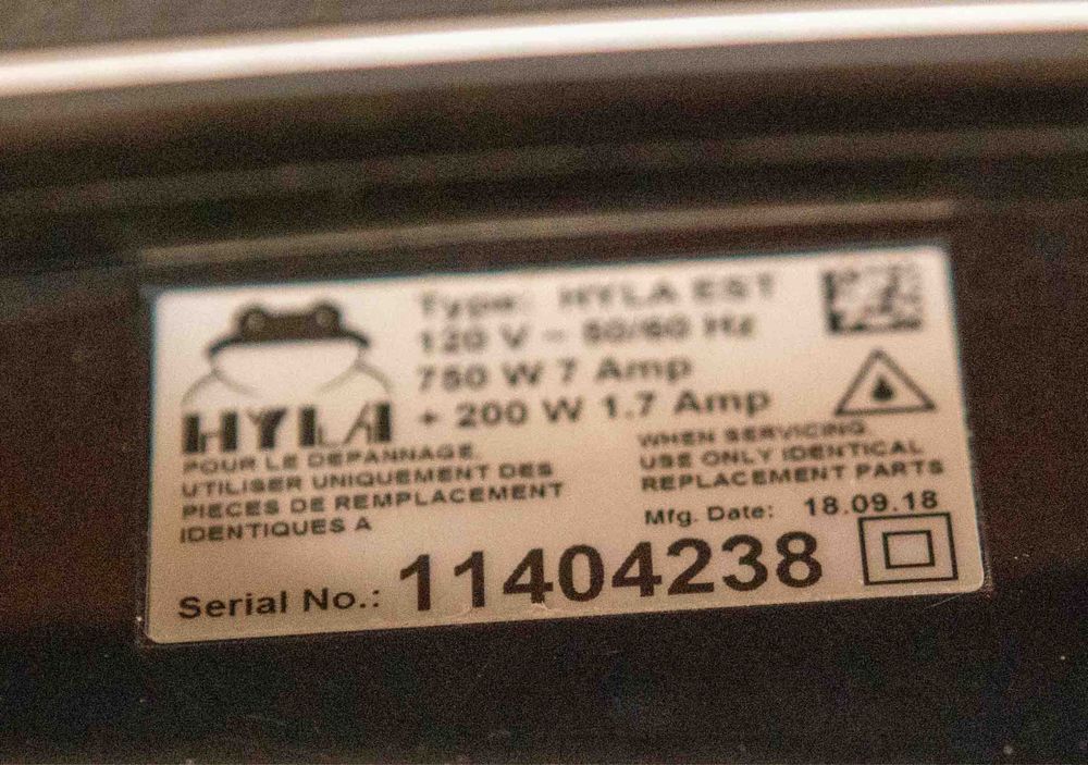 Hyla EST сепараторний пилосос на 120 вольт