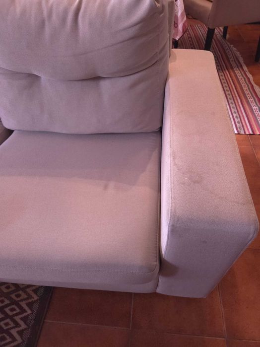 Sofá 245cm madeira maciça (fab.PT) c/chaise-long