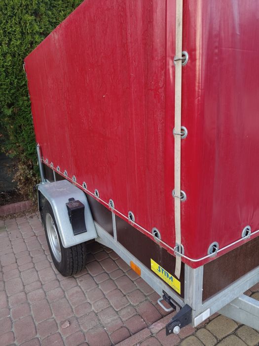 Przyczepka STIM z hamulcem najazdowym,praktycznie NOWA