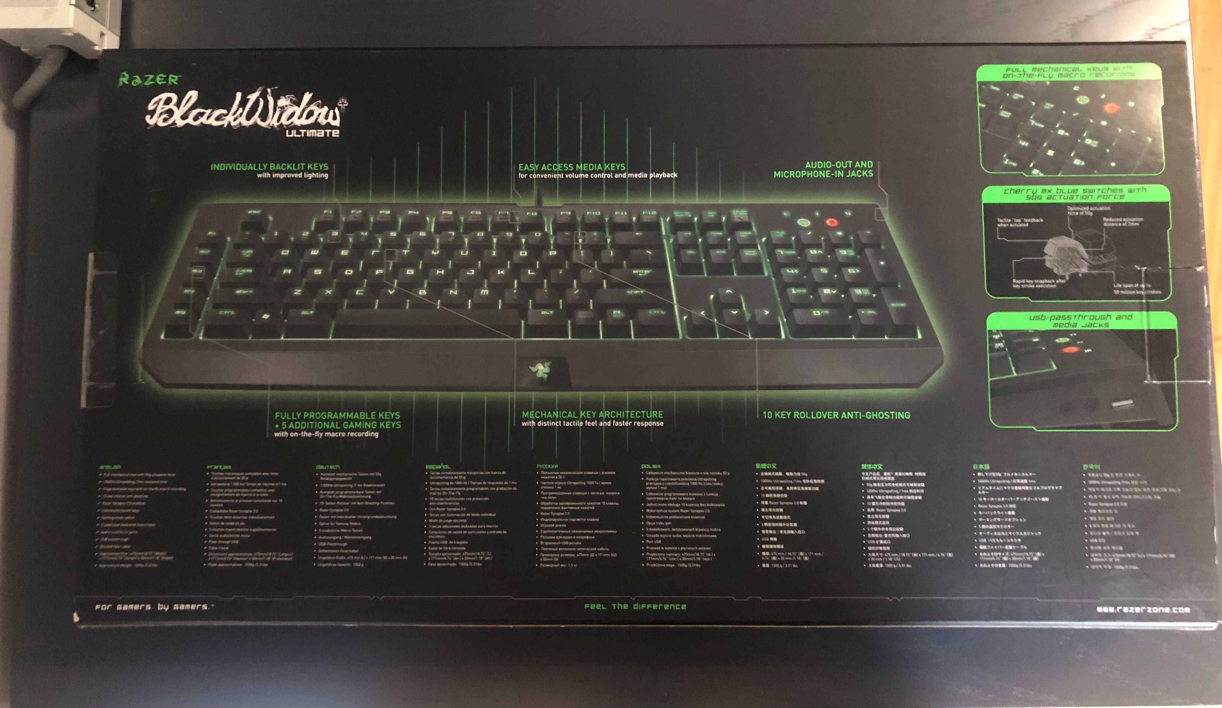 Teclado mecânico Razer Blackwidow Ultimate