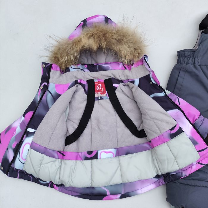 Зимовий термо комбінезон для дівчаток на зріст 86,92,98,104,110