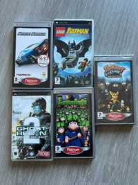 Jogos PSP Ghost Recon | Lemmings | Ratchet | Batman Lego | Ridge Racer