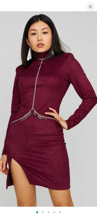 Плаття міні замша