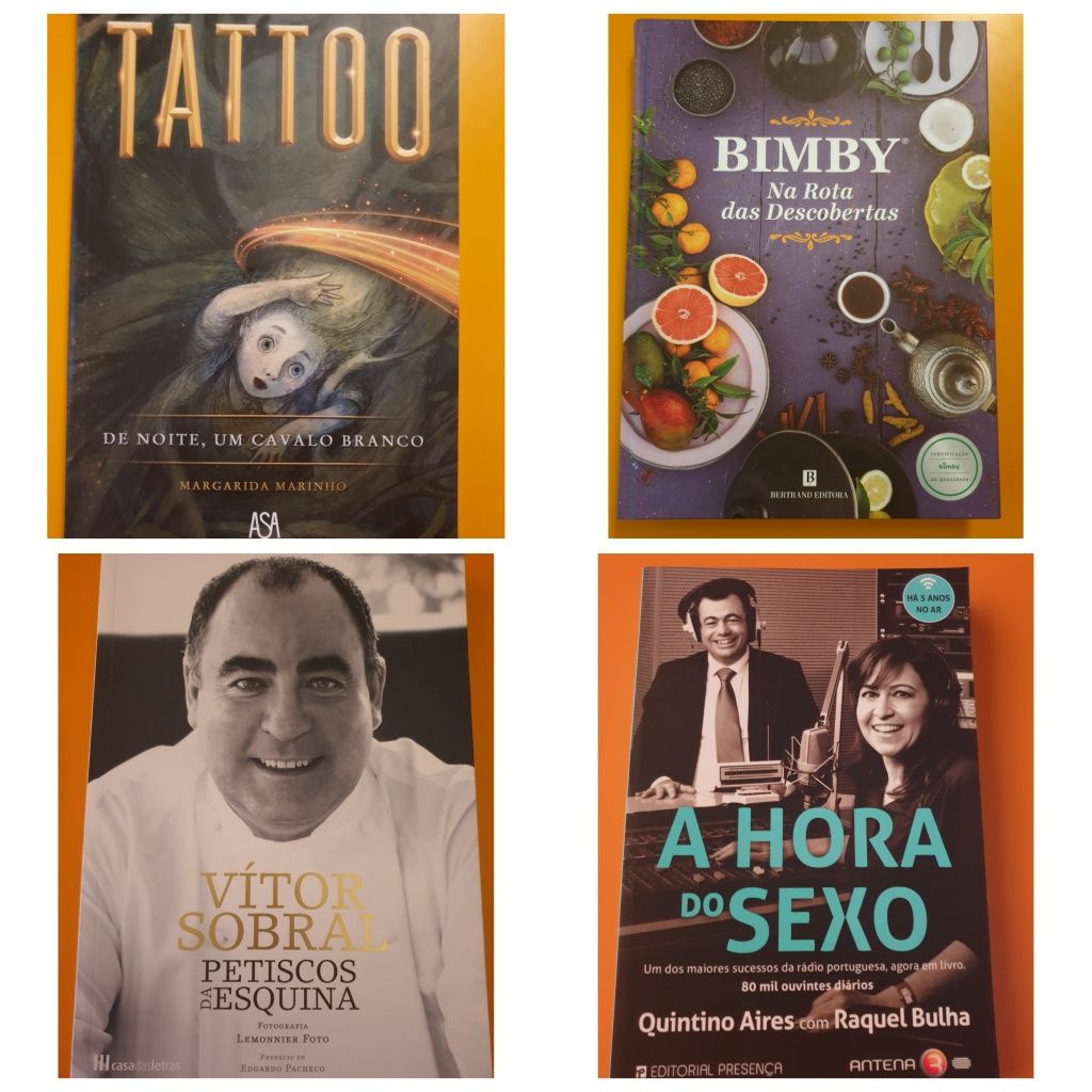 Livros de diversos escritores