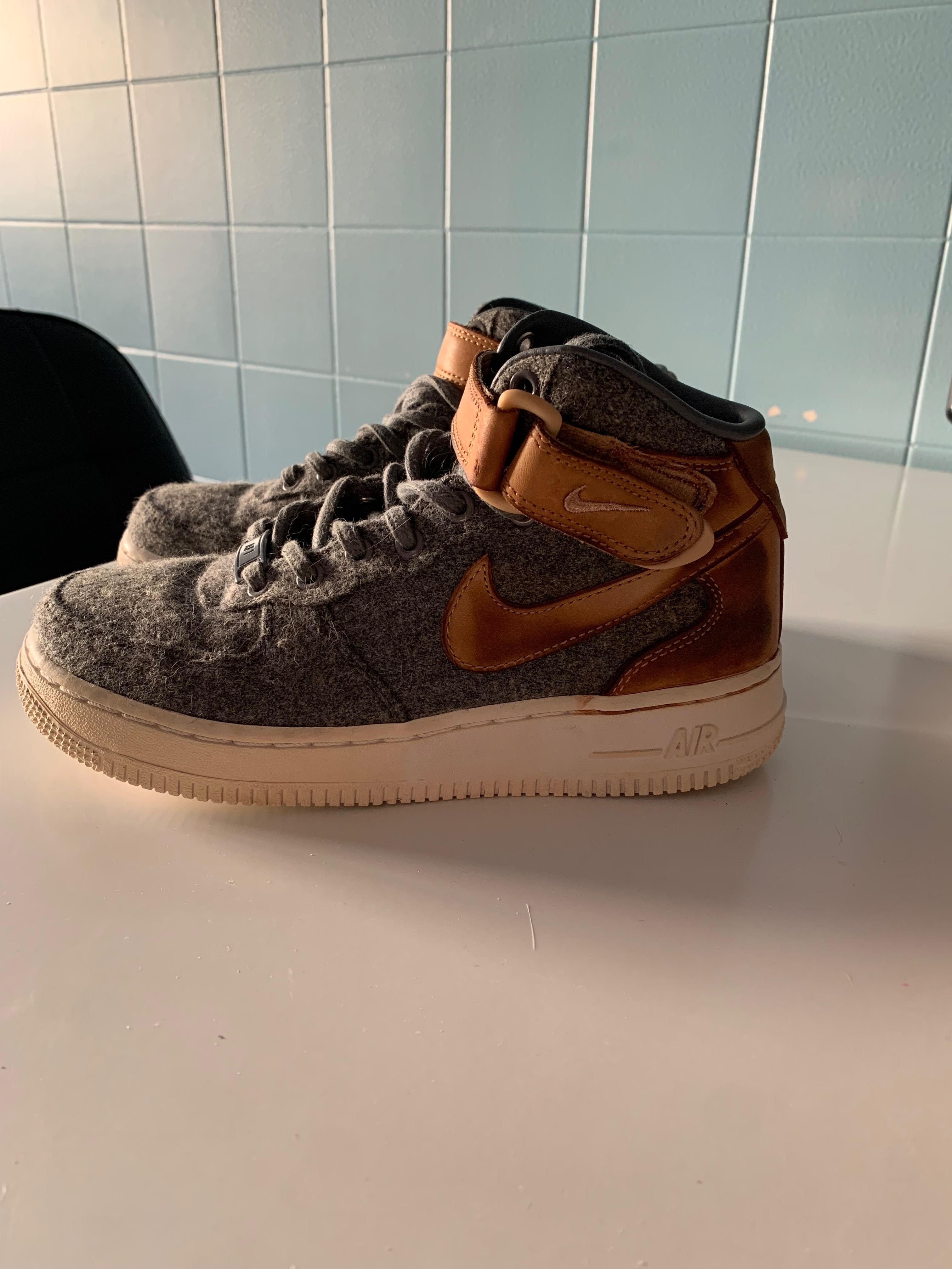 Nike Air Force 1 07 Mid Leather Premium Wool 36 Mulher