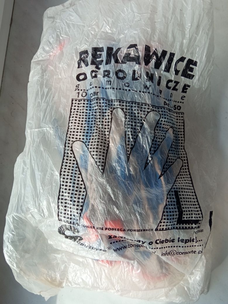 Rękawiczki robocze jednorazowe, wampirki rozmiar L, 10 sztuk