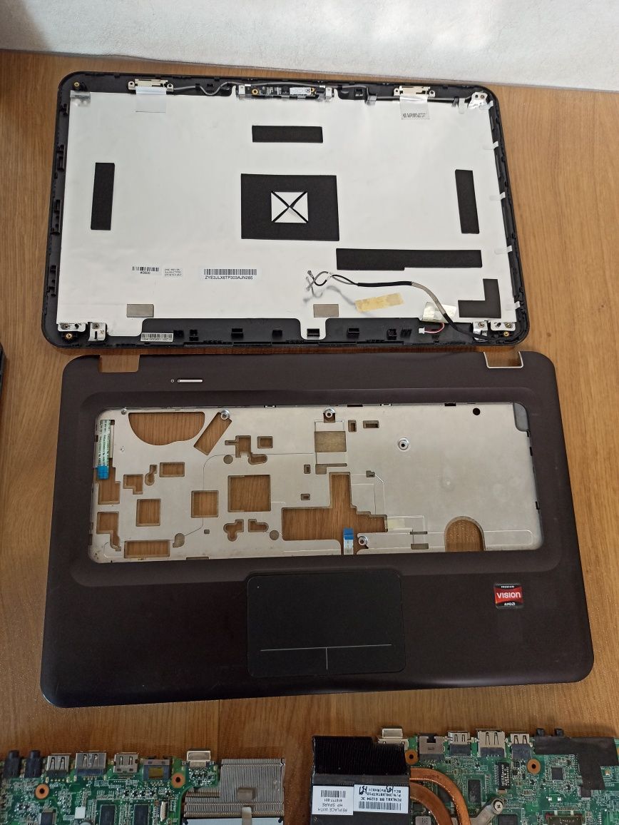 Hp dv6-3075er запчастини є все, топкейс, поддон матриця кришка матриці