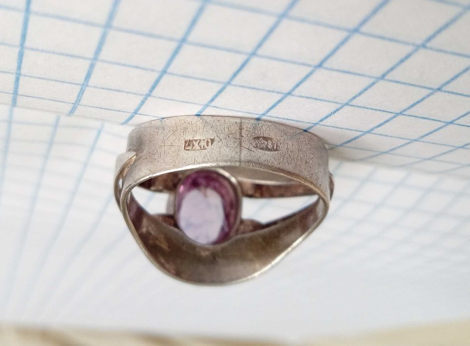 Кольцо перстень Срібло 875 проби, зірочка. Вінтаж. СССР