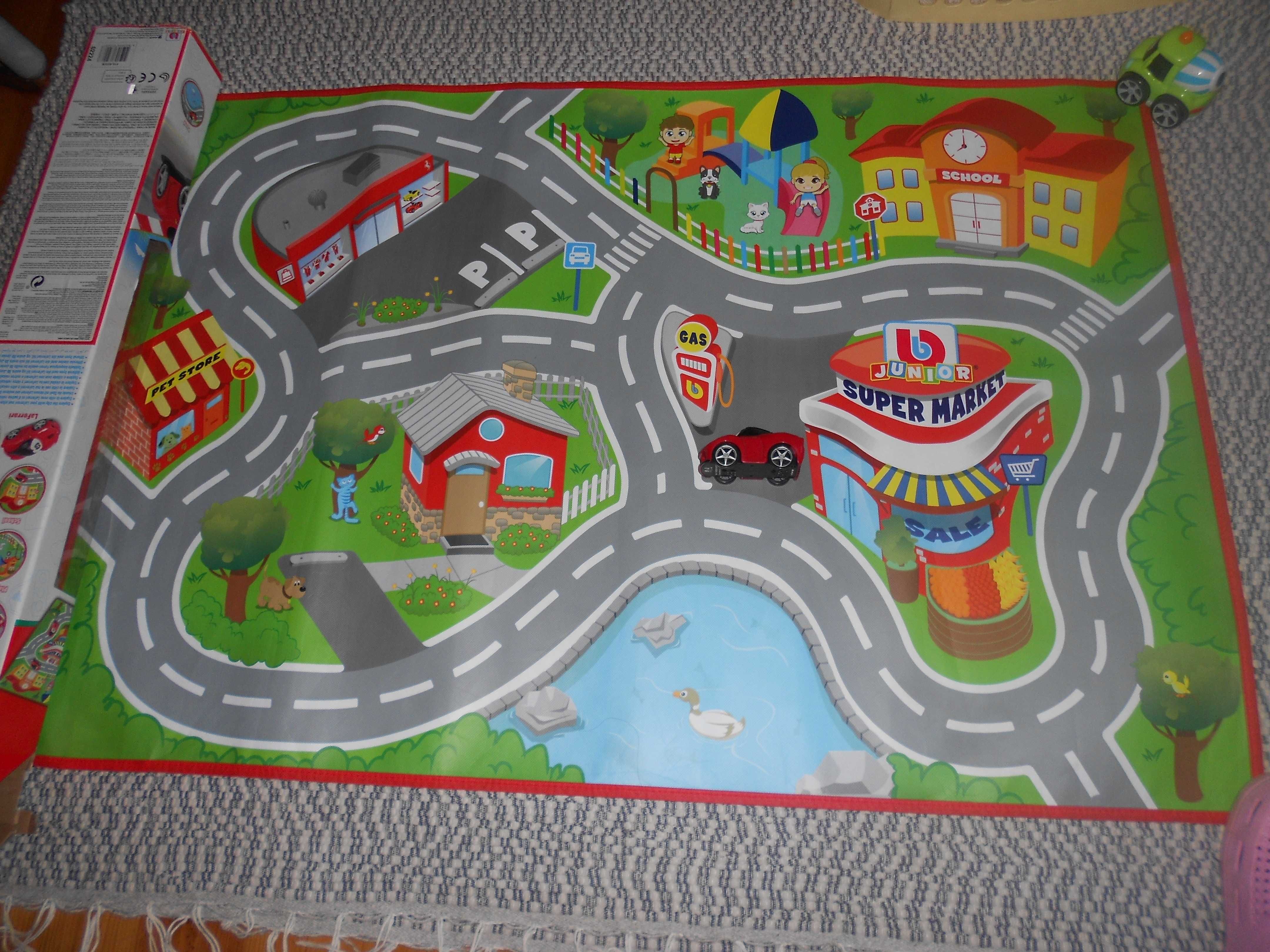Tapete pista de brincar com carro