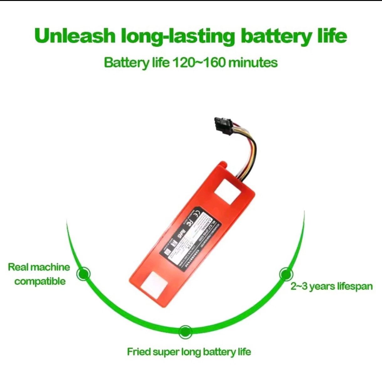 Bateria substituição aspirador Xiaomi