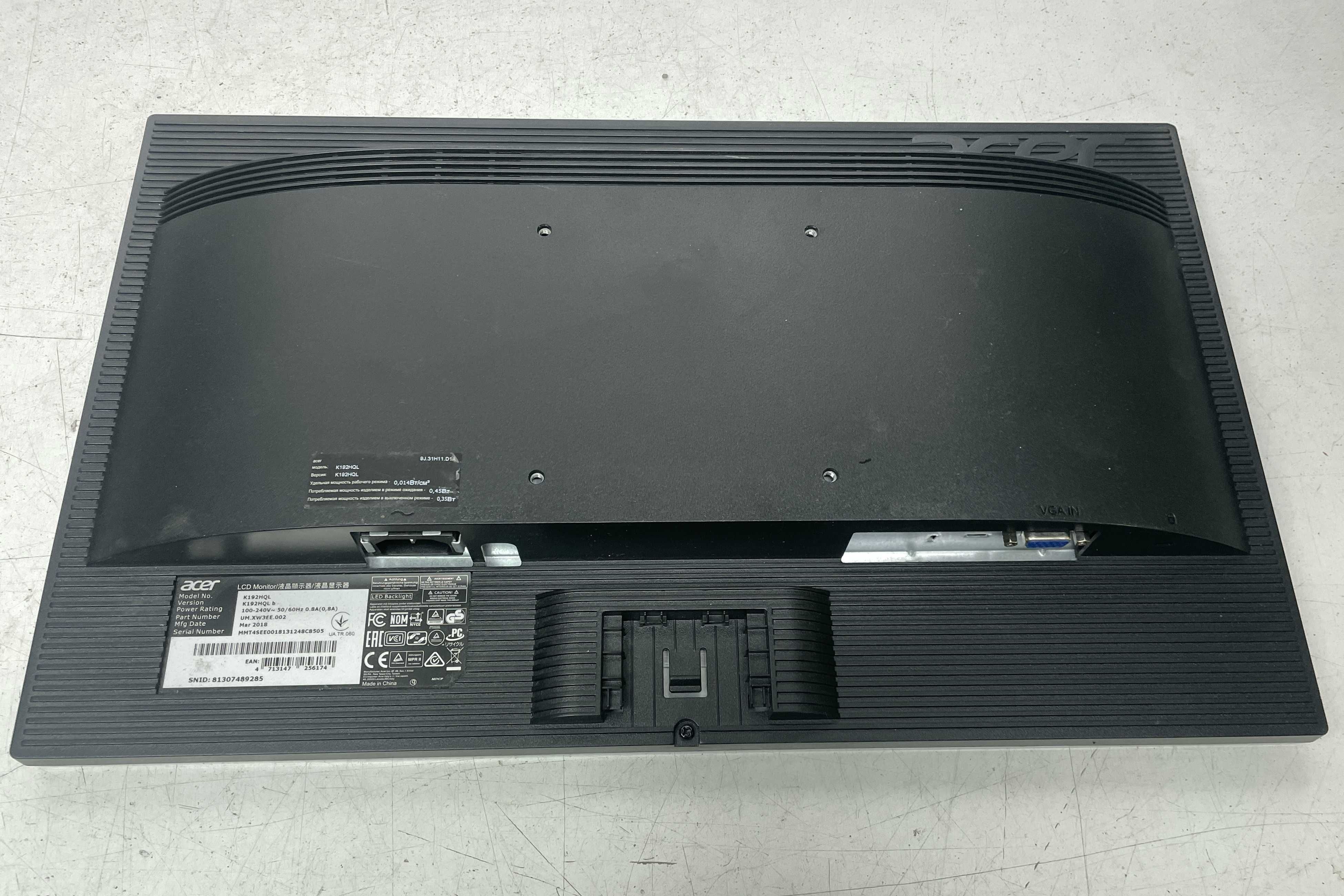 Широкоформатный монитор Acer 19" K192HQL царапины