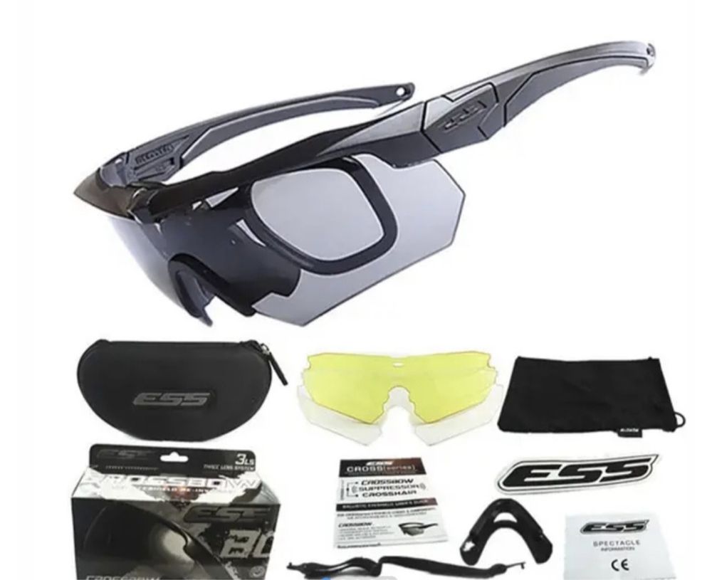 Тактические очки Ess Crossbow , тактичні окуляри 3 змінні лінзи
