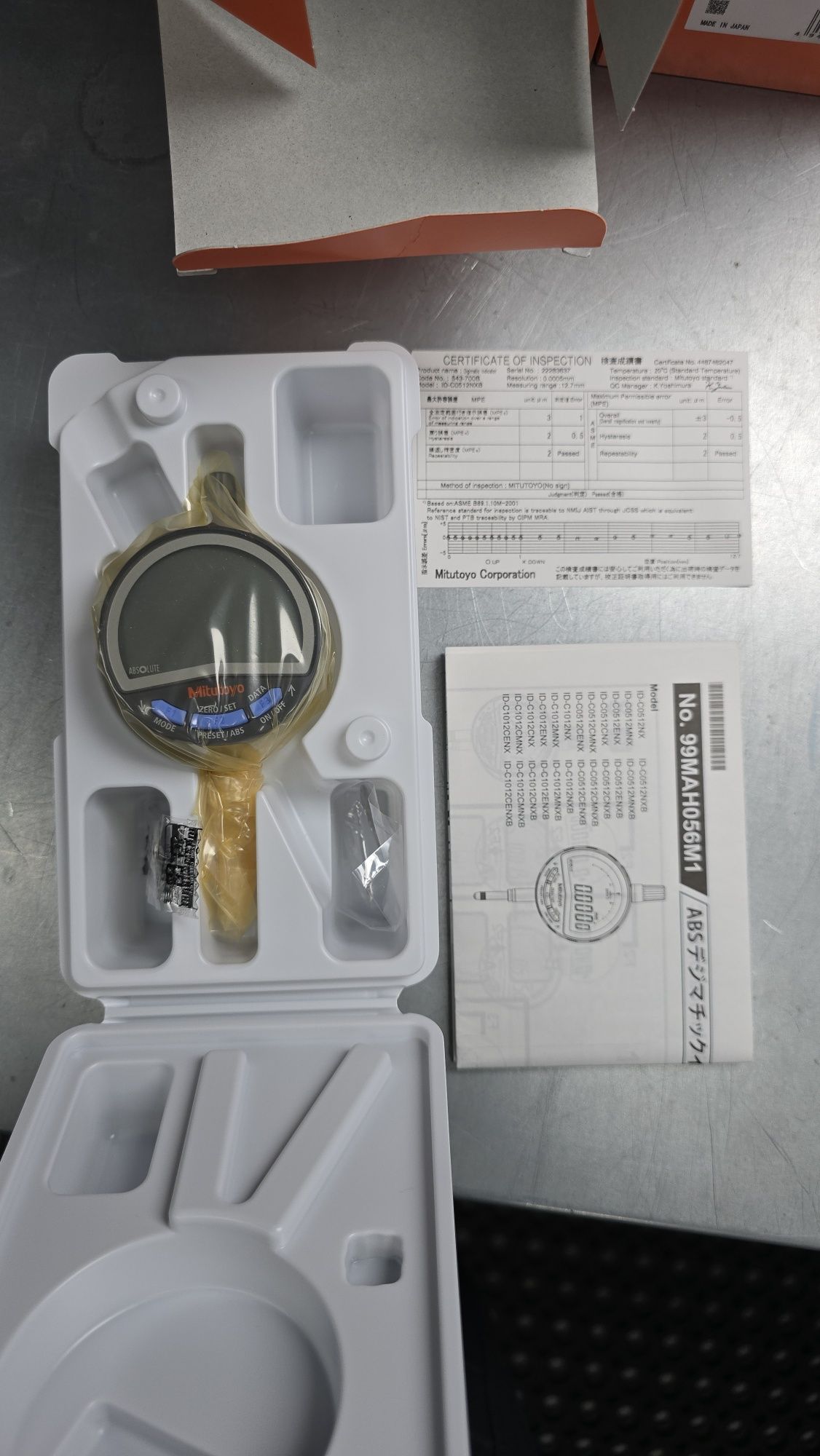 Comparador Mitutoyo 543-700B