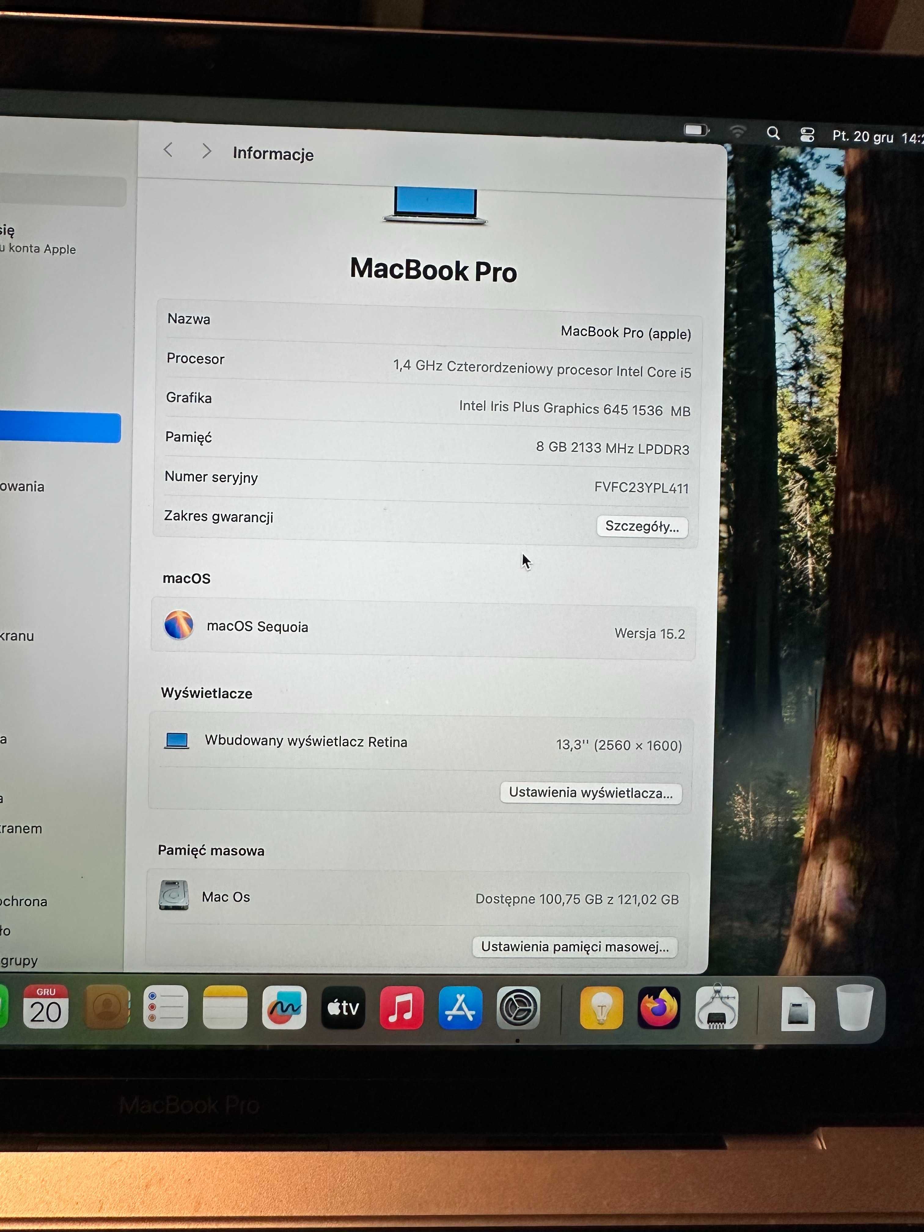 MacBook Pro 13,3 inch 2019 1,4 GHz