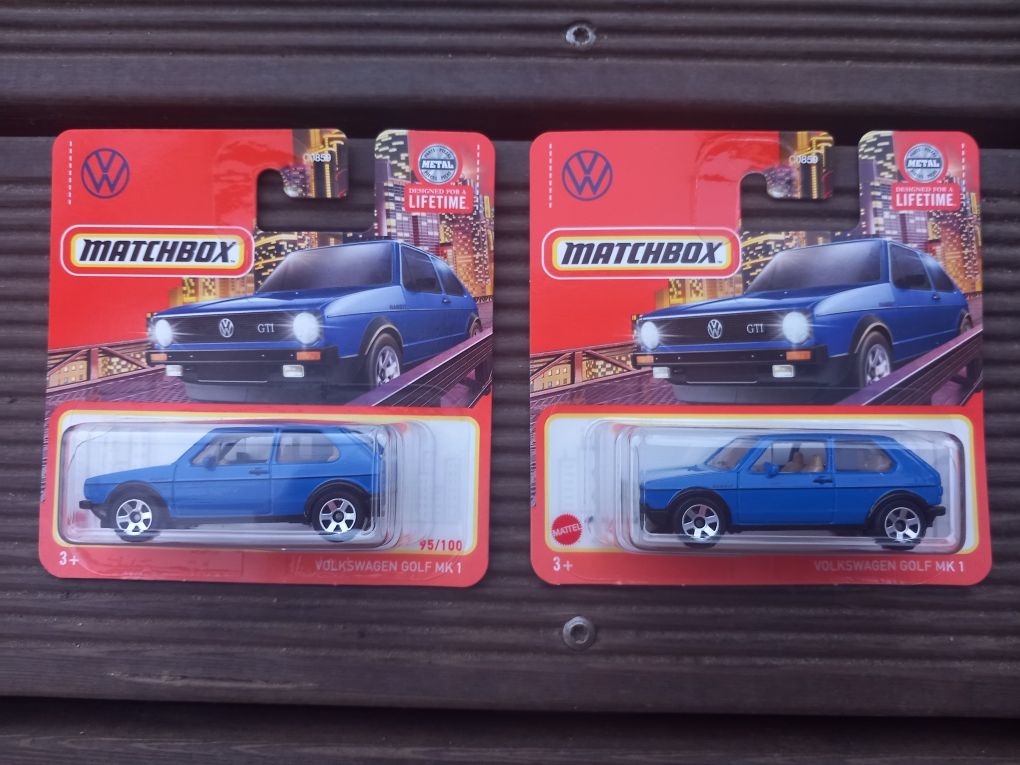 Matchbox 2 x VW Golf I Blue