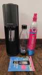 NOWY saturator Sodastream Terra czarny + nabój CO2 + butelka
