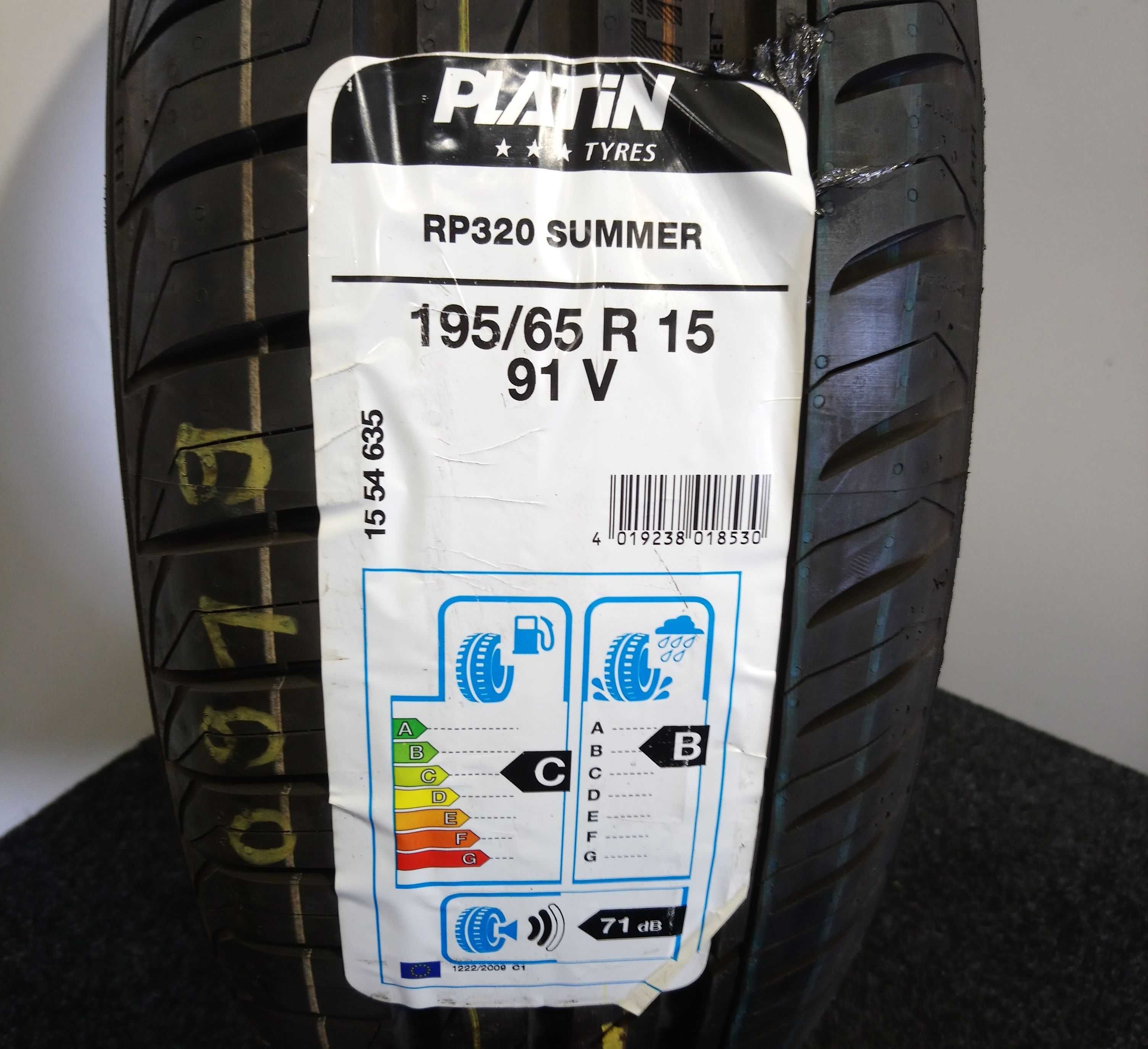 195/65R15 Platin RP320 Summer 91V // NOWA