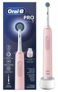 Szczoteczka elektryczna Oral-B Pro 3 3000 Cross Action Różowa