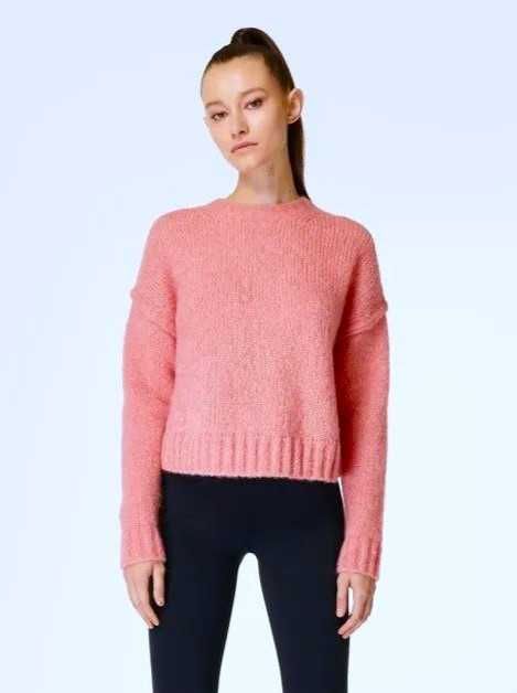 Укороченный джемпер 40% мохер, 40% альпака от sweaty betty.