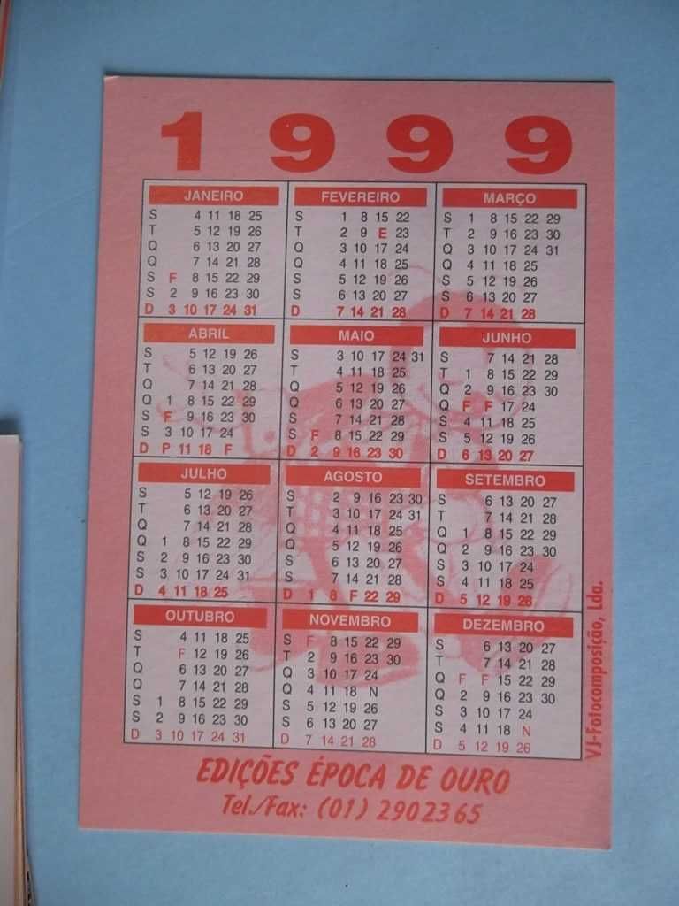 Coleção completa 36 calendários do MOSQUITO , Ed. Época de Ouro.