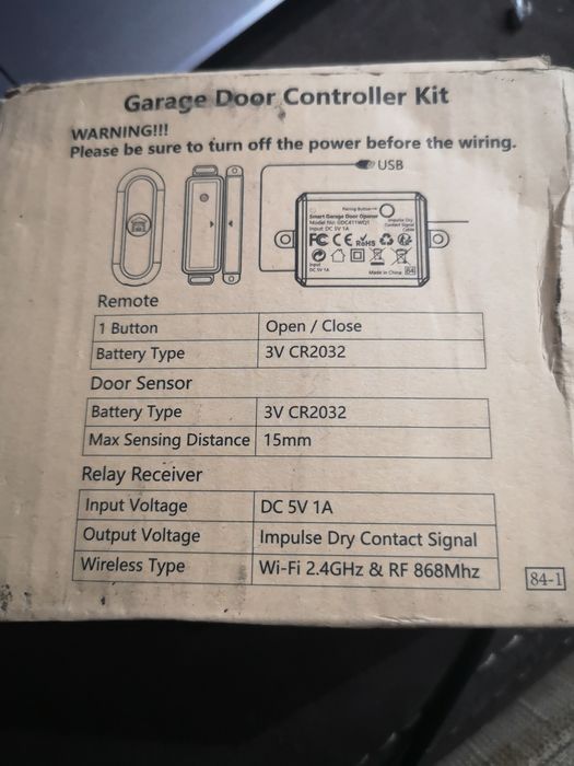 LoraTap Inteligentny kontroler otwierania drzwi garażowych