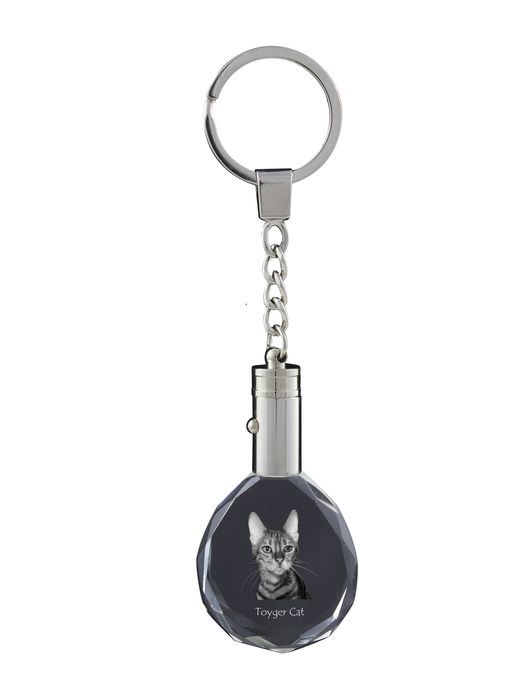 Kot toyger brelok do kluczy kryształowy z kotem Art-Dog