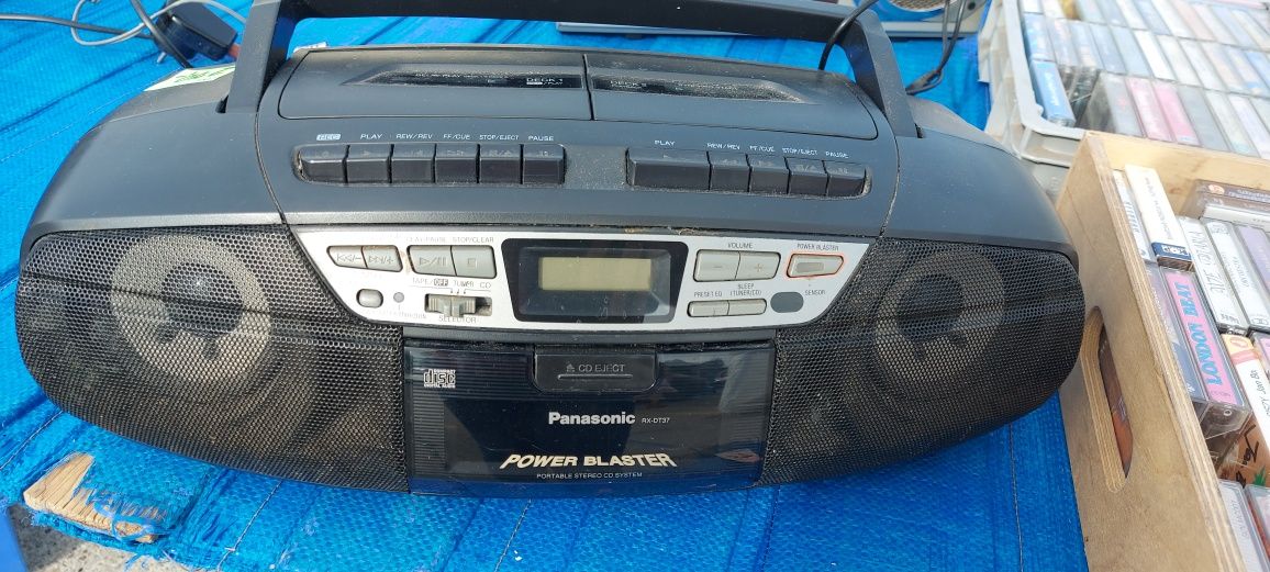 Panasonic RX-DT37 Radio magnetofon (2x kasety)  i CD