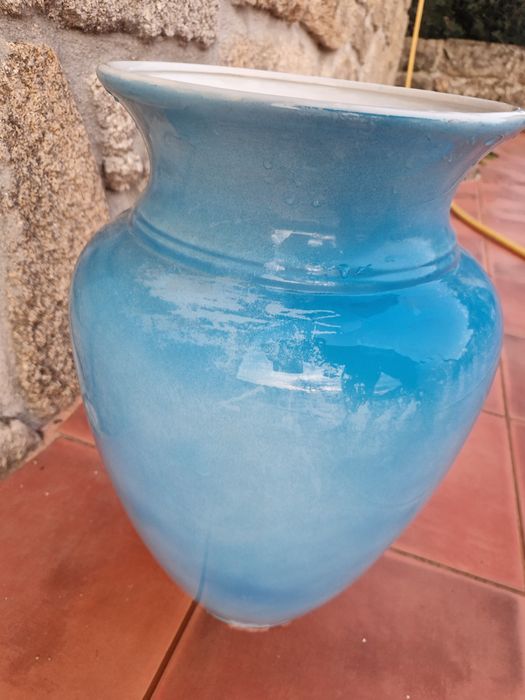 Vaso ceramica azul