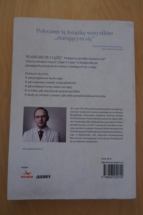 książka "Zajść w ciążę. Przewodnik dla par" dr. Piotr Pierzyński