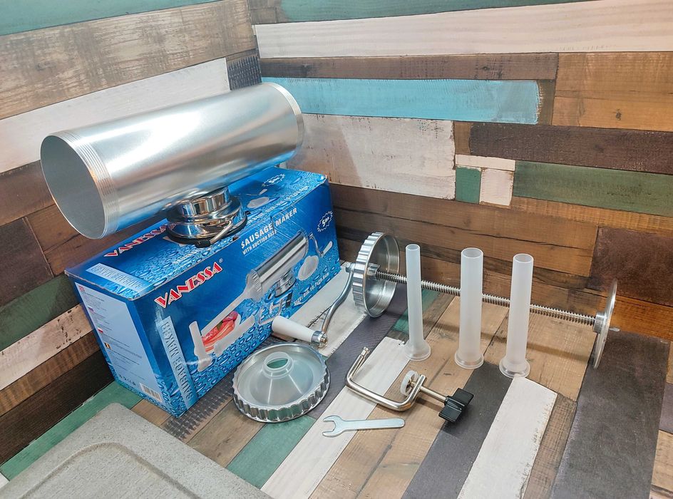 Шприц для приготовления домашних сосисок колбасница объем 2,5кг мангал