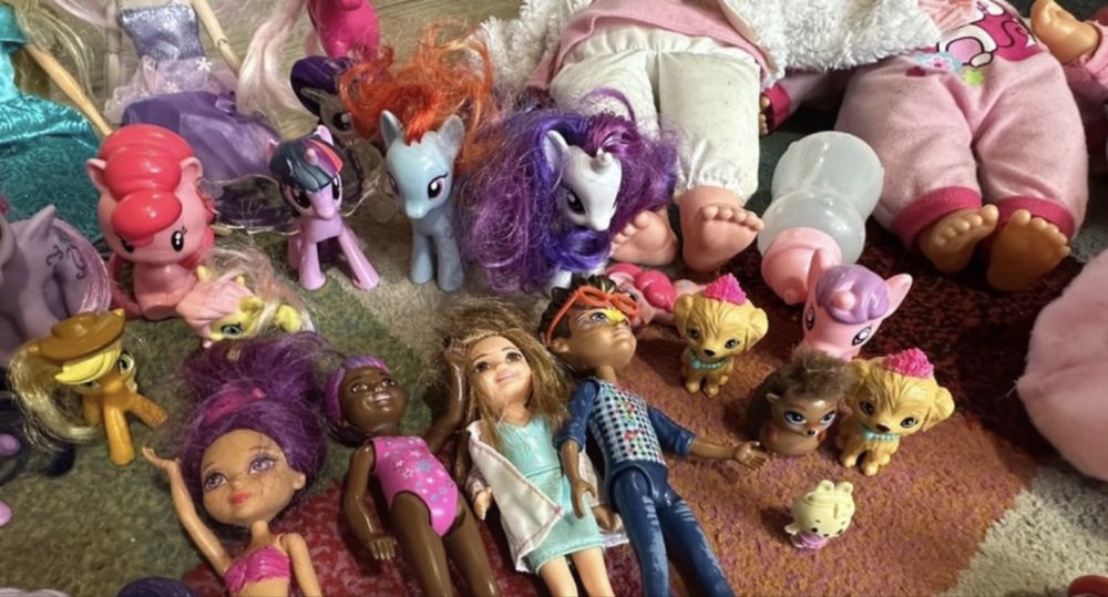 Lalki barbie, enchantimals, kucyki pony, bobasy, kookyloos