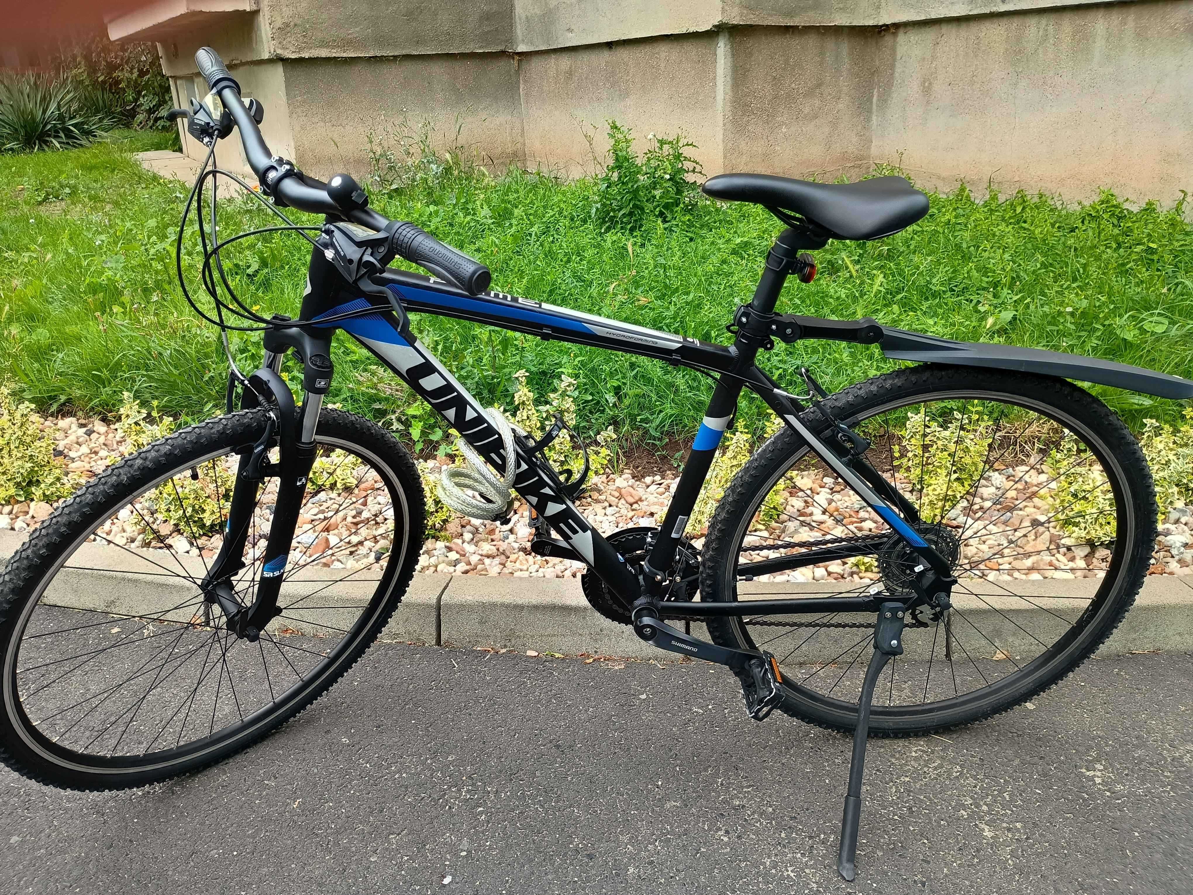 Rower cross Unibike Prime 19" niebiesko-czarny