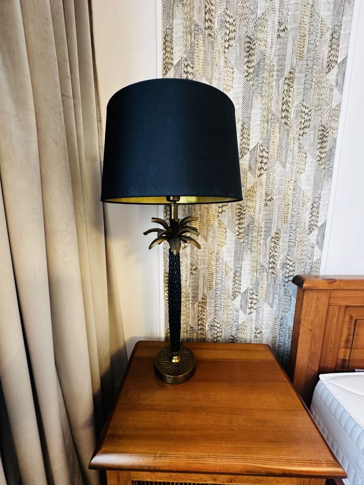 Lampy stojace 2szt palma zloto -czarne