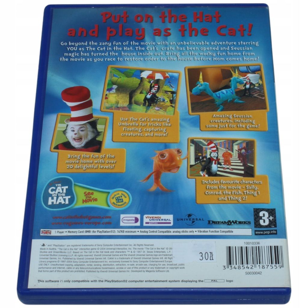 The Cat In The Hat PlayStation 2 PS2
