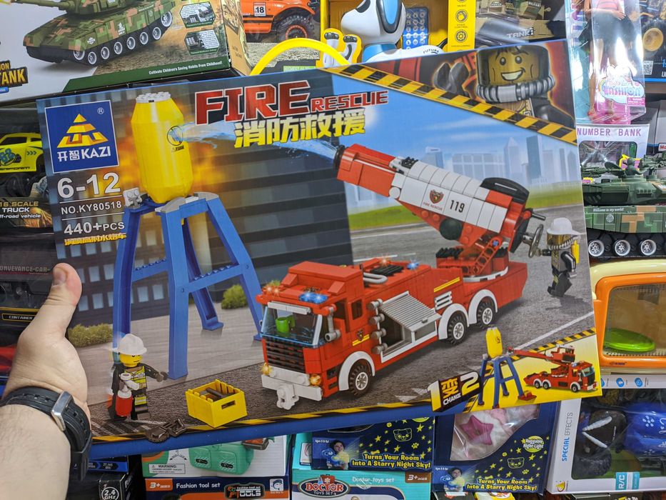 Конструктор пожежна машина  lego Minecraft city my world Ninjago