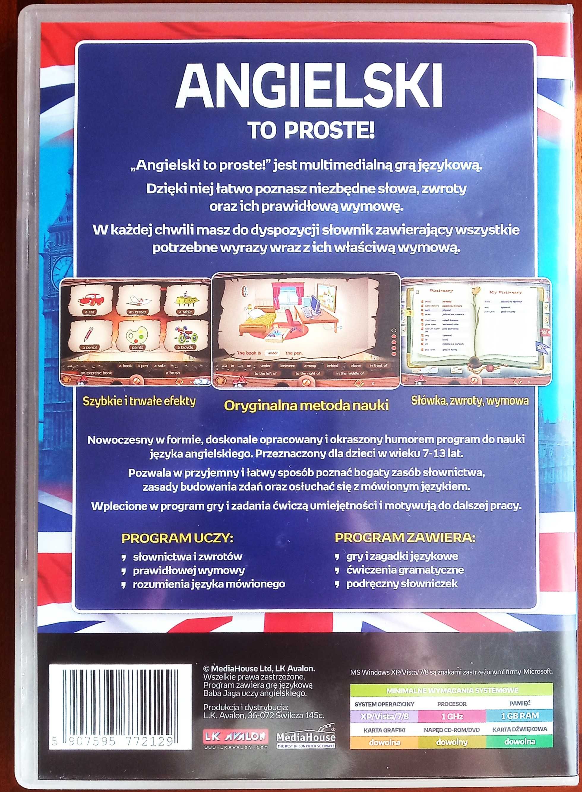 Gra na PC Angielski To proste! Nauka języka angielskiego CD-ROM