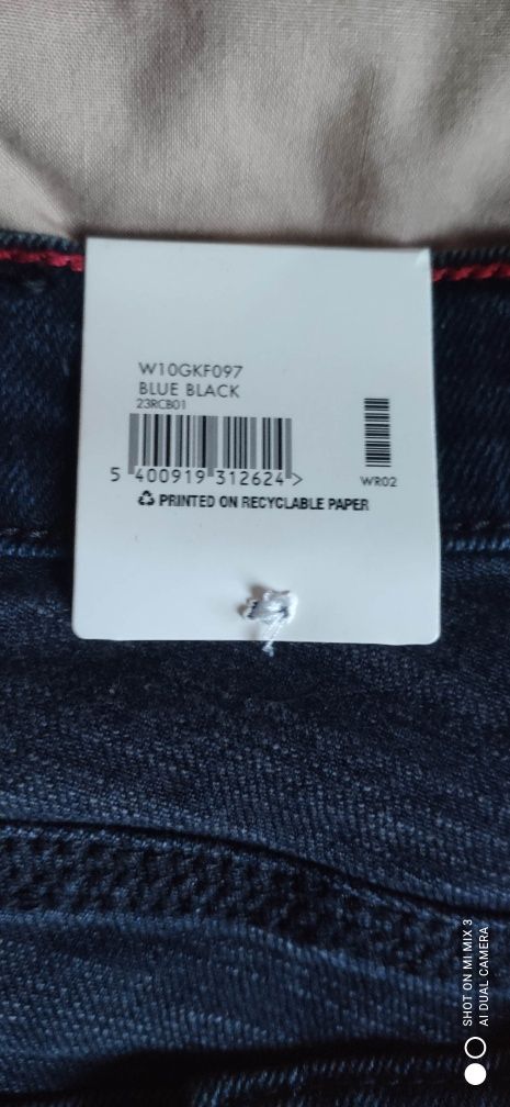 Wrangler Regular Blue Black męskie jeansy rozm 34/32 jak 35/32