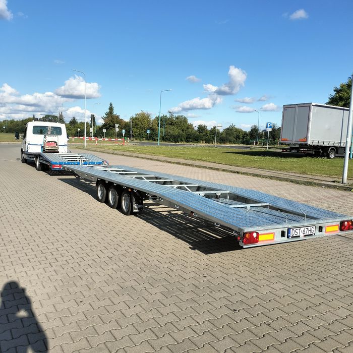 Laweta okazja Iveco 2012r nowa przyczepa zestaw