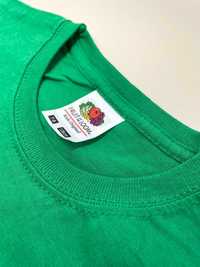 Зеленая футболка на мальчика 7-8 лет FRUIT of the LOOM Дитяча футболка
