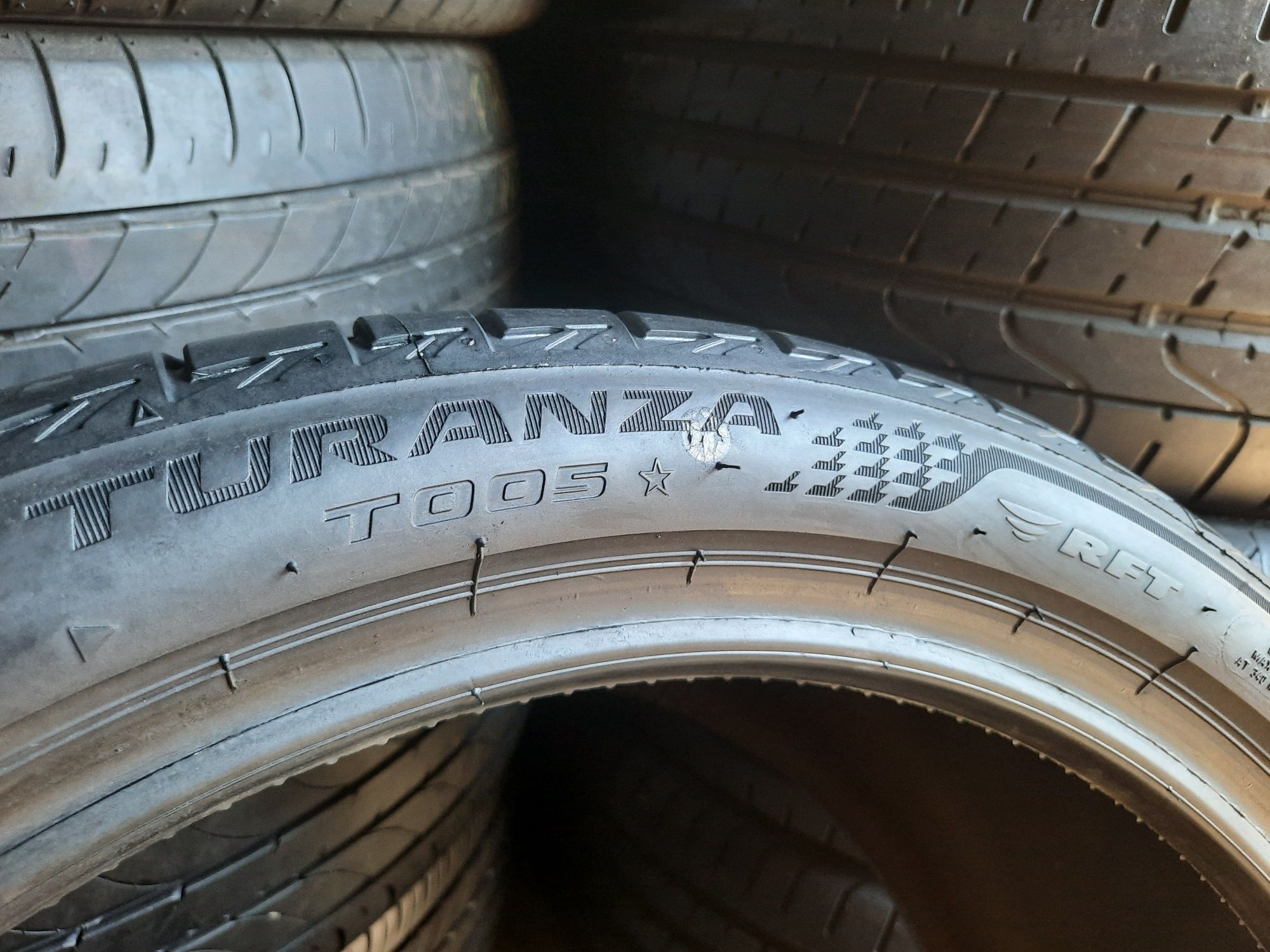 Літні шини 255/35 R19 Bridgestone Turanza T005 RunFlat 2шт. 90% 2021