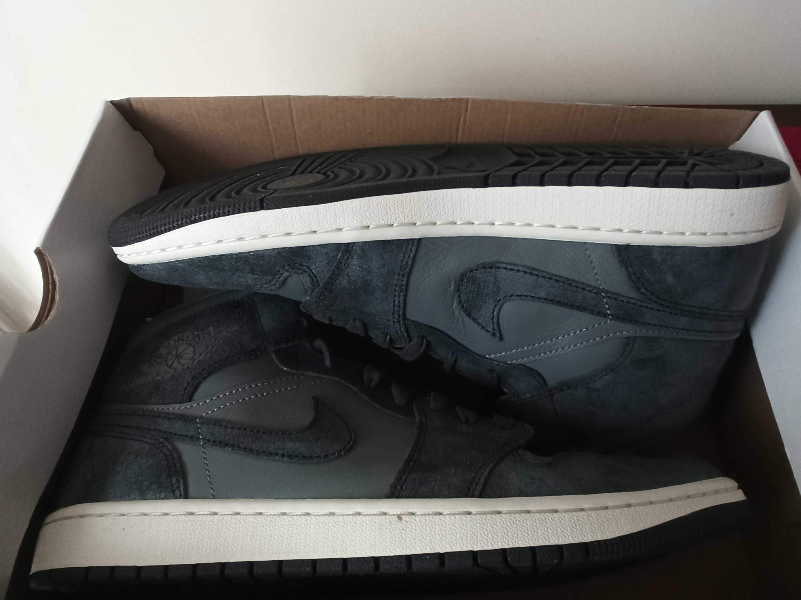 (r.44,5) Nike Jordan 1 Mid Distressed Smoke Grey FJ3448,-001