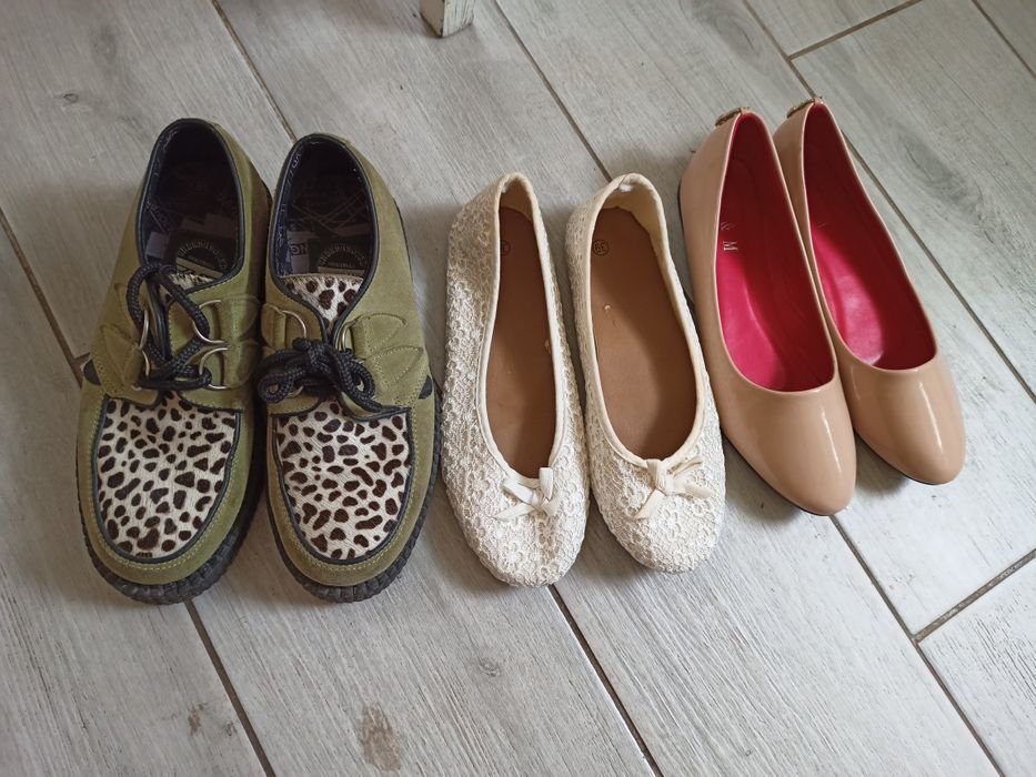 Ажурные балетки, 23,5 см стелька.