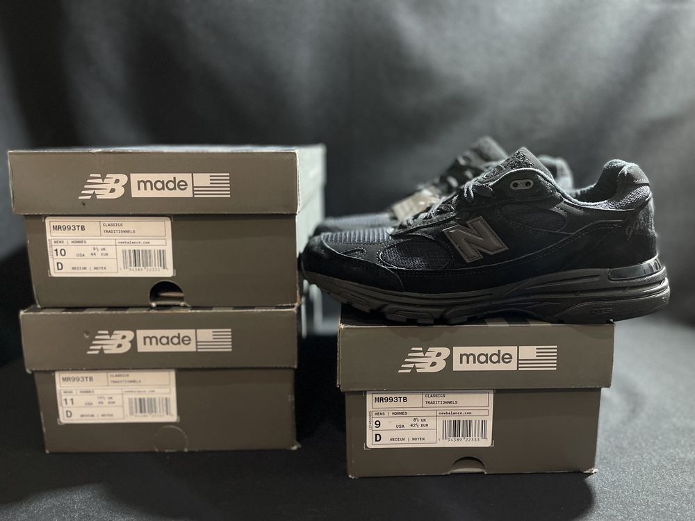 Кроссовки New Balance 993 black оригинал черные