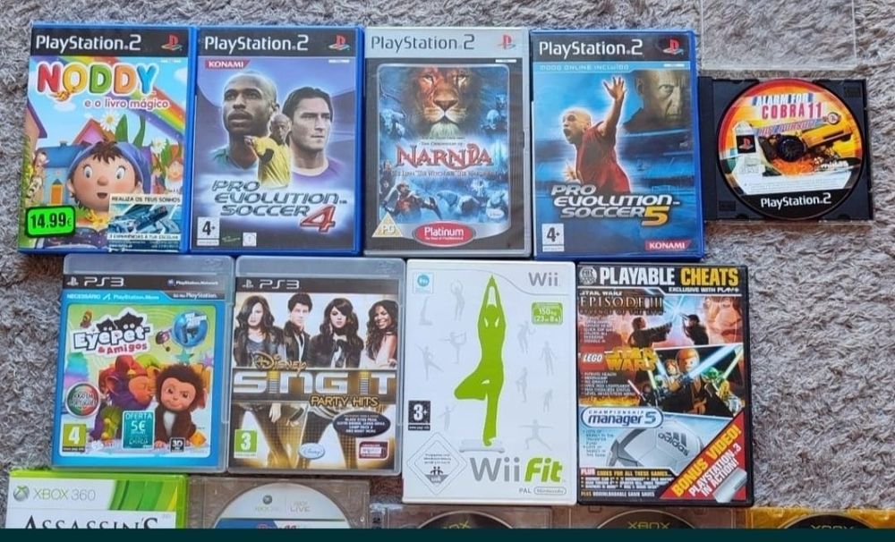 Jogos PS2, PS3, Wii, XBOX, XBOX 360 e PSP