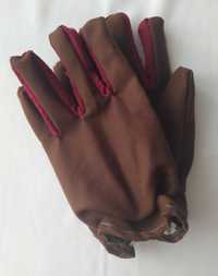 Rękawice męskie – BROWN – red